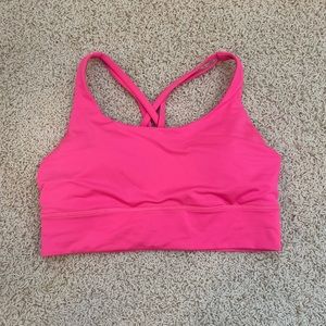 Lululemon Longline Energy Bra sz8- Sonic Pink